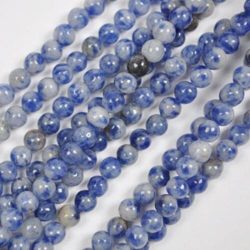 4MM Brazilian Sodalite Round Loose Beads Strand 15.5 Inch Jewelry Making B313