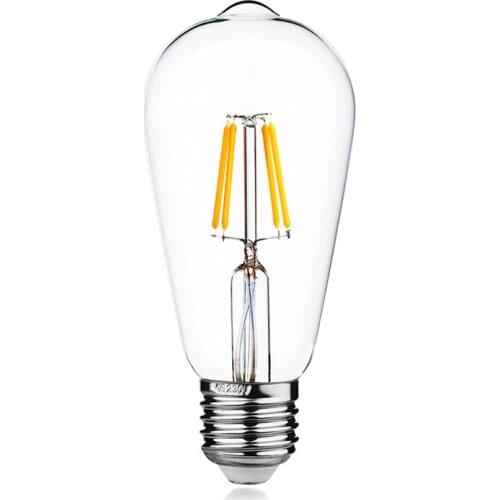 Hot Sale LED ST64 Edison Bulb E27 220V 4W Replace Incandescent Bulb Industrial Decorative Light Bulb LED Gloeilamp Luster