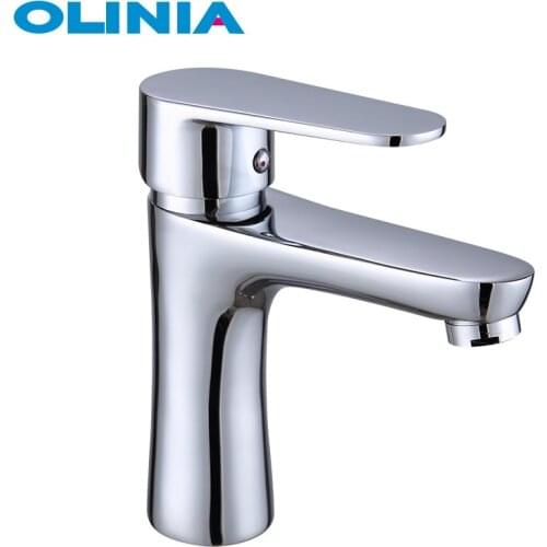 OLINIA bathroom faucets basin deck mounted bathroom basin tap ceramic basin mixer bathroom faucets polished basin faucet OL7131