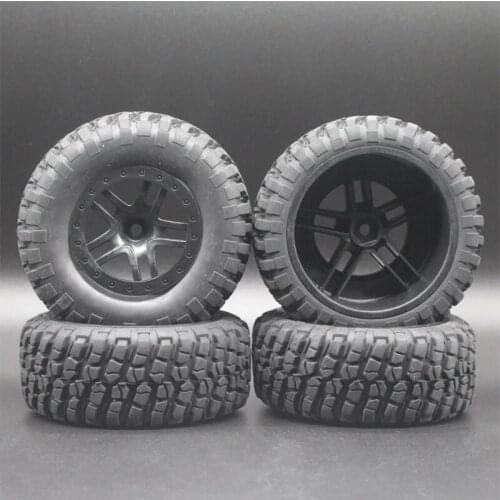 RC 1:10 Short Course Truck Tires Set Tyre Wheel Rim For HPI Remote Control Toy Car Model Toy Parts 108mm
