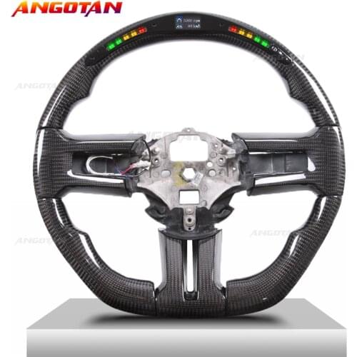 Stering Wheel Fit for Mustang 10-11-12-13-14 Series Model Led Forging Steering Carbon Fiber Steering Wheel