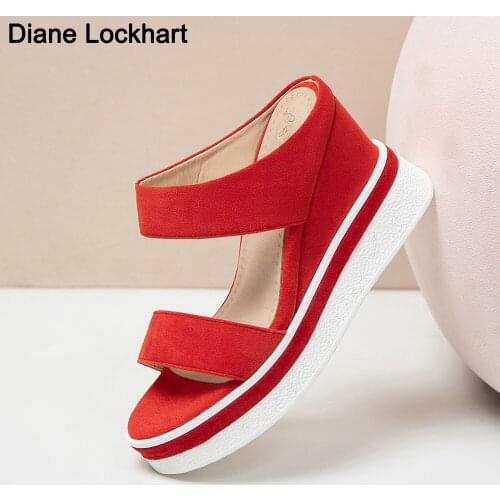 Brand Women Slippers Platform Wedge Peep Toe Casual Sandals Color Mixing Slide Outdoor Beach Ladies Shoes Woman Zapatos De Mujer