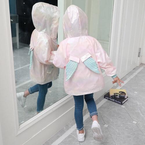 Spring Autumn Thick Girls Jackets Kids Outerwear Letter Sport Hoodied Coats Children Clothing Teenager Trench Coat 4-16 years