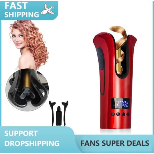 Automatically Curling Iron Pro Hair Curler Ceramic Rotating Barrel 3 Temperature Control Curling iron for afro curls