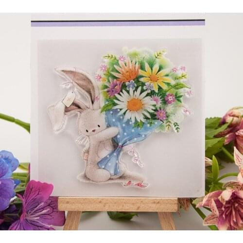 Stamps Clear Silicone Rubber Stamps for Card Making Scrapbook Craft Supplies T1267 Flowers