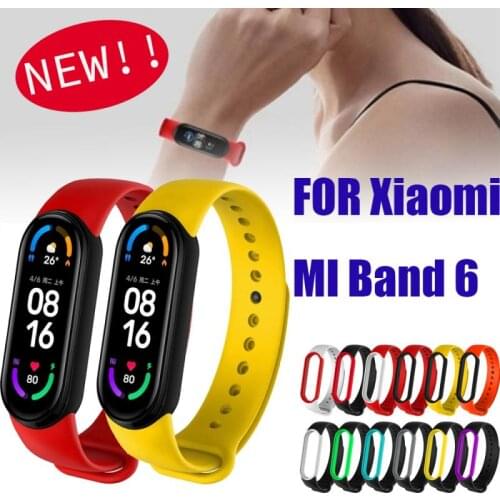 Silicone Wristband Bracelet For Xiaomi Mi Band 6 Watch Replacement Smart Accessories Tool