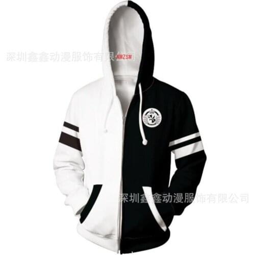 Anime sweatshirts hoodies Dangan Ronpa Danganronpa monokuma White Black Bear cosplay costume College clothing Top New