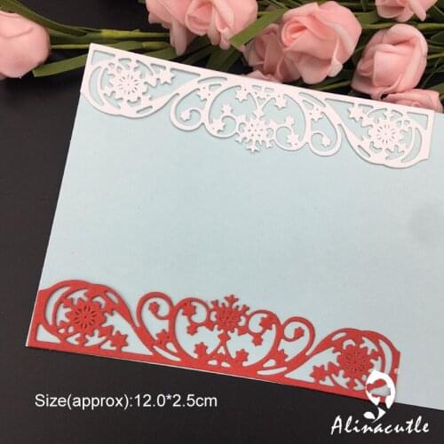 Die Cut Metal Cutting Die Winter Snowfalkes Edge Scrapbooking Paper craft album Handmade Card Stencil Cutter Punch art cutter