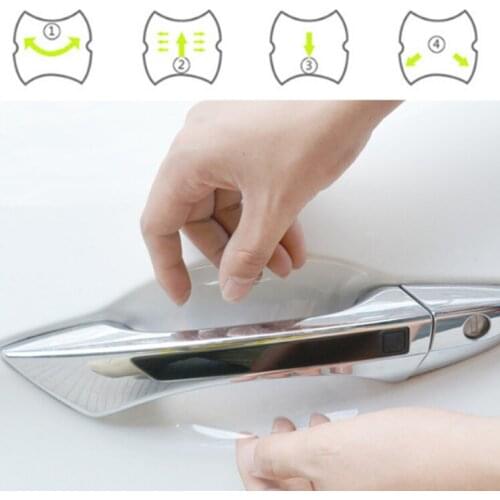 Car Handle Protection Film Car sticker for Fiat 500 600 Tipo Punto stilo Freemont Cross Coroma Panda Idea Palio