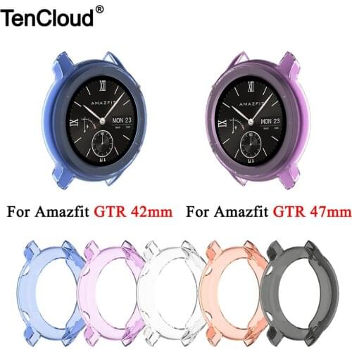 TPU Protector Case For Amazfit GTR 42mm Soft Protective Cover For Amazfit GTR 47mm Smart Watch Accessories Shell Frame Bumper