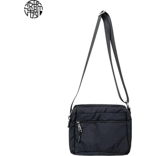 Zenos Women’s Soft Nylon Square Shoulder Bag Casual Flap Purse with Adjustable Shoulder Strap
