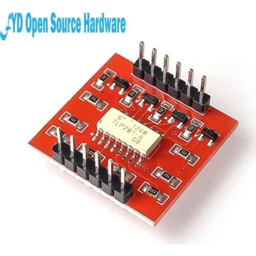 1pcs TLP281 4-Channel Opto-isolator IC Module For Expansion Board High And Low Level Optocoupler Isolation