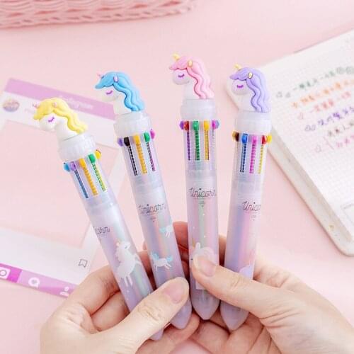 10 Colors Signature Gel Pen Unicorn Party Gifts Birthday Party Decorations Baby Shower and Child Room Decoration Supplies