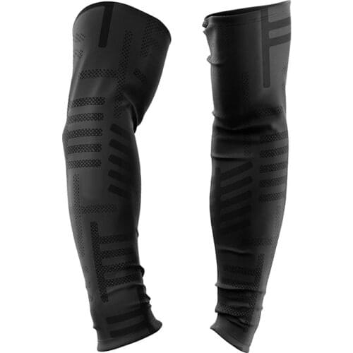 2021 Pro Team Leg Warmers Black UV Protection Cycling Arm Warmer Breathable Bicycle Running Racing MTB Bike Leg Sleeve