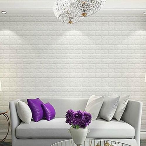 70*77cm DIY 3D Brick Wall Stickers Home Decoration Living Room Bedroom Decor Foam Self Adhensive Wallpaper Art home Wall Decals