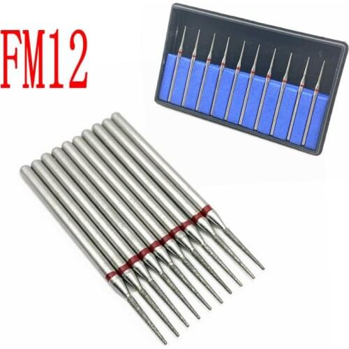 10 Pcs 2.35mm Shank Diamond Grinding Bur Drill Bits For Dental Grinding Nail Drill Bits Craft Polisher Dentistry Tools