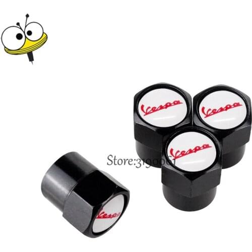 Car Accessories Rim Sticker Wheel Tire Valve Stem Caps Cover For Vespa Piaggio Beverly LX50 LX150 Primavera 946 Scooter 180ss