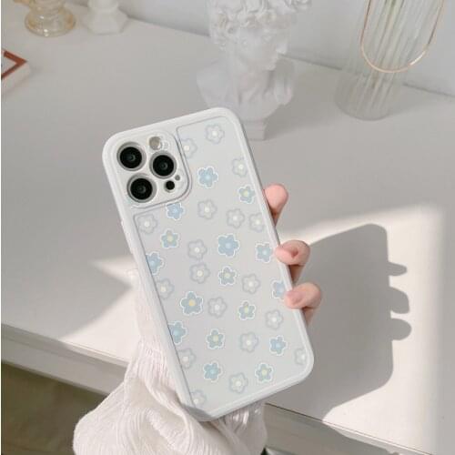 Phone case mobile shell for iphone11 XR XS 7/8/SE 2020 11pro Xs 7p/8plus X/Xs 12 12pro/max 12mini ins simple cold wind florets
