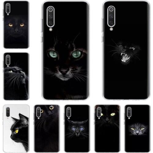 Black Cat Staring Eyes Phone Case For Xiaomi Redmi Note 10 9S 8T 9 8 7 6 5 Pro S2 9C 9A 8A 7A 6A 5A K30 K20 Cover