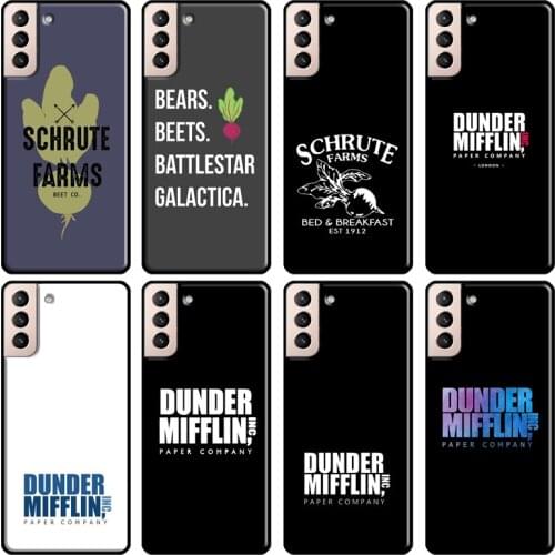 Dunder Mifflin The Office Cover For Samsung Galaxy S20 FE S8 S9 S10 Plus Note 9 10 Note 20 Ultra S21 Phone Case