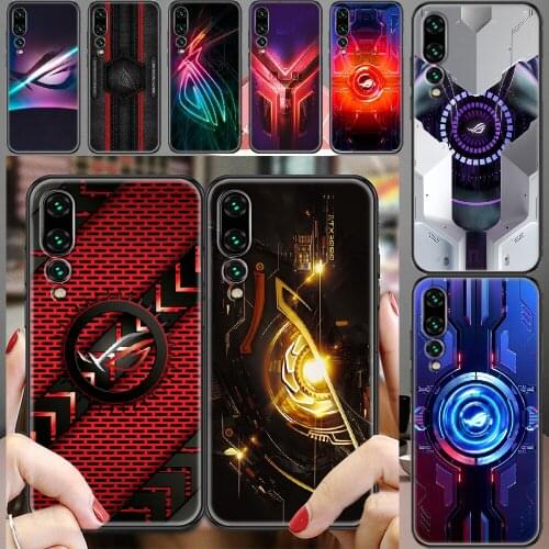 ROG Republic of Gamers Logo Phone case For Huawei P Mate P10 P20 P30 P40 10 20 Smart Z Pro Lite 2019 black trend waterproof