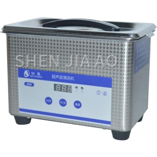 Digital Ultrasonic Cleaning Transducer Baskets Jewelry Watches Dental PCB CD 0.8L 35W 40kHz Mini Ultrasonic Cleaner Bath