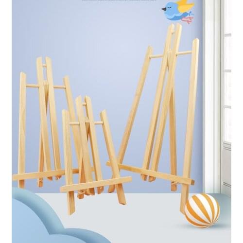 Wood Easel Advertisement Exhibition Display Shelf Holder Painting Stand