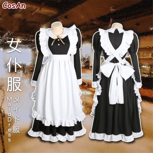 Fashion Original Traditional Maid Outfit Cosplay Costume Cafe Shop Lovely Uniform Female Activity Party Role Play Clothing M-L