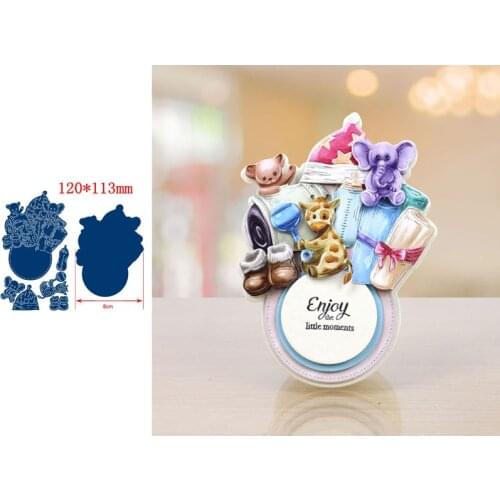 Creative Basket Elephant Hat Cow Bottle Shoes Metal Cutting Dies Scrapbooking Paper DIY Cards Crafts Embossing Die Cuts New 2019