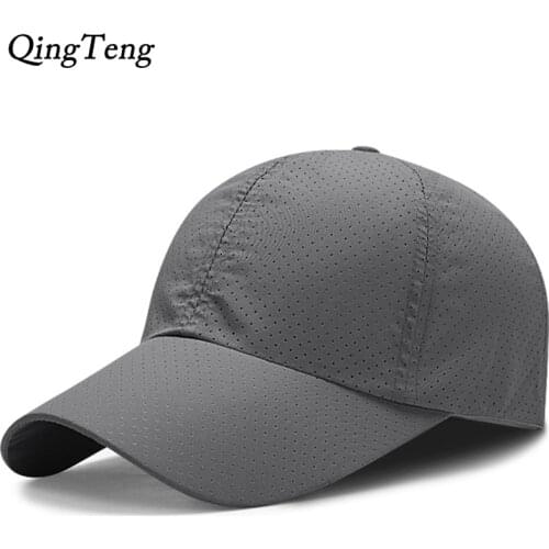 Solid Color Quick Drying Summer Baseball Cap Men Waterproof Breathable Women Snapback Hats For Men Bones Masculino