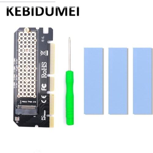 Expansion Card With Aluminium Alloy Shell Led Expansion Card Computer Adapter Interface M.2 NVMe SSD NGFF To PCIE 3.0 X16