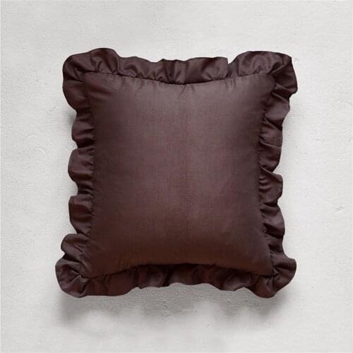 Home Furnishing Articles Solid Color Square By Cushion Embrace Pillow Case Cover
