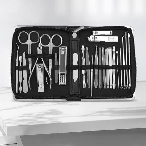 11-26PCS Manicure Set Pedicure Sets Nail Clipper Sets Nail Kit Professional Set Nail Cutter Manicure Kit Tools for Manicure Tool