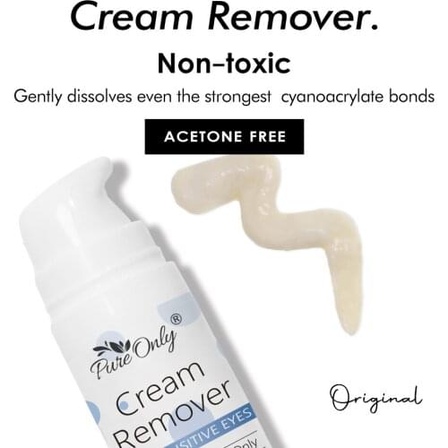 15g Cream Remover For Eyelash Extension Glue Private Label Non-Toxic Professional Sensitive Eyes False Eyelashes Glue Remover