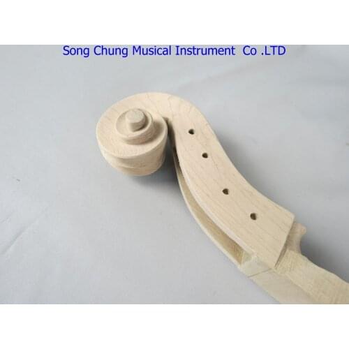 Hand carved maple white cello neck 1/4,,unfinished cello neck