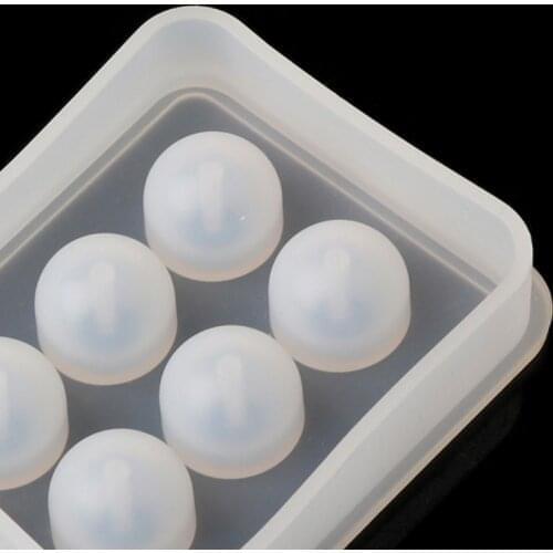 Silicone Mold 12mm Ball 3D DIY Jewelry Necklace Pendant Making Tools Epoxy Resin Crafts Cake Fondant Decoration Molds Handmade