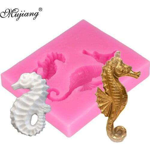 Seahorse Ocean Animal Silicone Mold Candy Chocolate Fondant Cookie Baking Molds Sugarcraft Cake Decorating Tools Soap Clay Mould