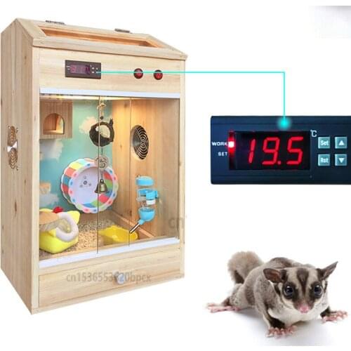 Flying Squirrel Intelligent Incubator Solid Wood Incubator My Neighbor Totoro Hamster Cage Luxurious Villa Universal All Seasons