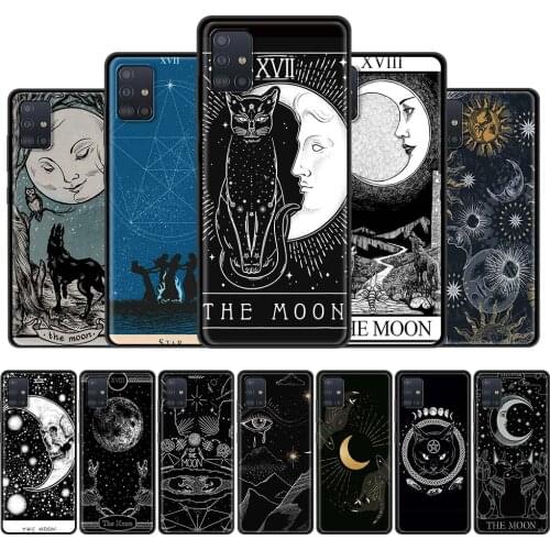 Witches Moon Tarot Case For Samsung Galaxy for A51 A71 A21s A31 A41 M31 A32 5G A12 Soft Phone Cover M30s M51 A11 A91 Funda Shell