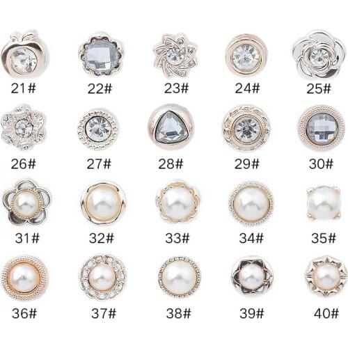 10pcs Nail-free Sewing-free Pearl Buckle Shirt Fashion Decoration Adjustable Snap Buckle Accessories Magnet Snap Buttons