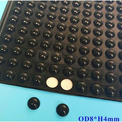 100PCS 8*2MM SELF ADHESIVE SILICONE DROPS NON-SLIP RUBBER PAD, SHOCK ABSORBER, FURNITURE CORNER RUBBER