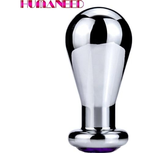 11cm Huge Thick Metal Butt Plug Big Jewelry Anal Plug Dilatador Anus Balls Prostate Massager Buttplug Anal Sex Toy For Women Men