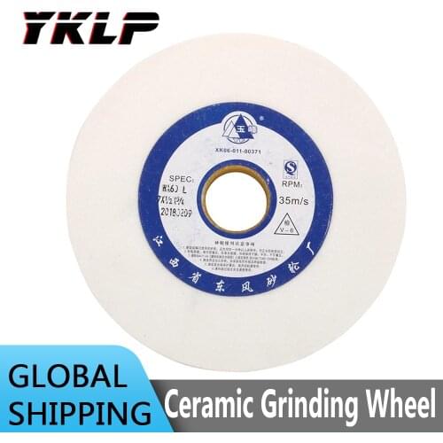 125mm 150mm 200mm Ceramic Grinding Wheel White Corundum Abrasive Disc for Metal 80