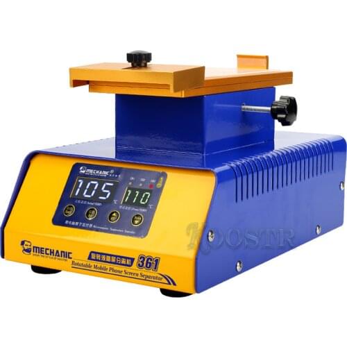 360 rotation 8 inch separator MECHANIC 361 LCD screen separator Built-in double vacuum pump Dual screen digital display