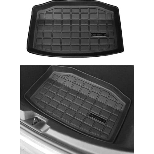 Car Trunk Mat Storage Mat Cargo Tray Trunk Waterproof Protective Pads Compatible for Tesla Model 3 (Rear Trunk Storage Mat)