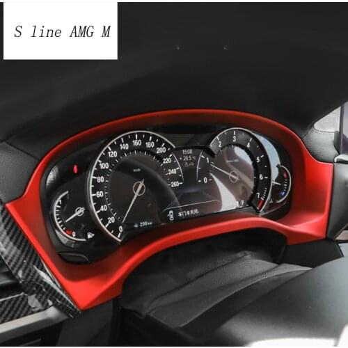 Car styling For BMW X3 X4 G01 G02 G08 Interior Instrument panel frame Dashboard Cover Sticker trim Carbon fiber Auto Accessories