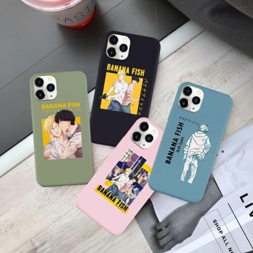 Hot Banana Fish Anime Soft Silicone Phone Case for iPhone 11 Pro Max XS Max X XR 6s 7 8 Plus SE2020 Fashion Cover for iphone 12
