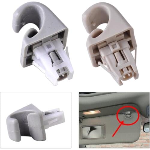 CITALL 1Pc Sun Visor Hook Clip Bracket Hanger for Toyota Camry 2002-2008 Corolla 2003-2008 Highlander 2001-2007 Prius 2004-2009