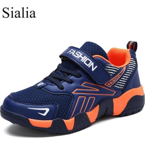 Sialia Mesh Children Casual Shoes For Kids Sneakers Boys Shoes Girls Sneakers Sport Running Breathable School Hook&Loop Trainers