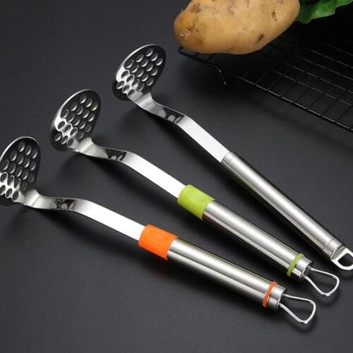 Potato Masher Stainless Steel Potato Pressure Mud Mashed For Sweet Fruit Family Hotel Restaurant Use Cuisine Outils Accessoires